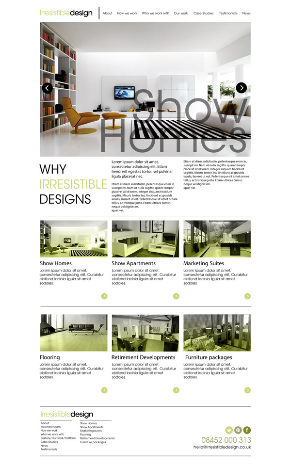 MidWeb Irresistible Designs Website Design Production