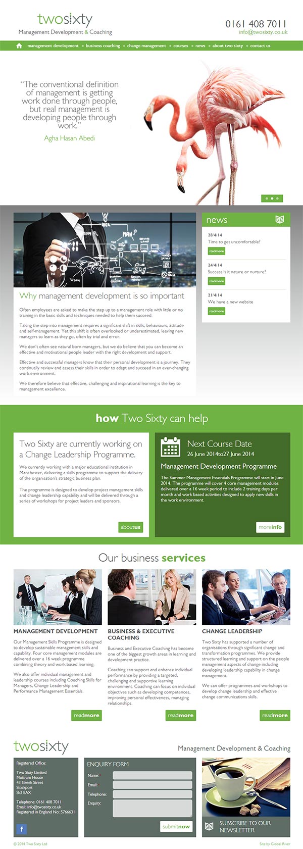 WordPress Website Design for Two Sixty Website Launch